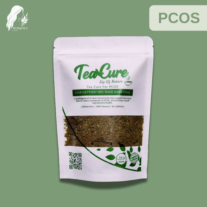 TeaCure – Herbal PCOS Tea for Periods, Acne, Hirsutism & Weight Loss